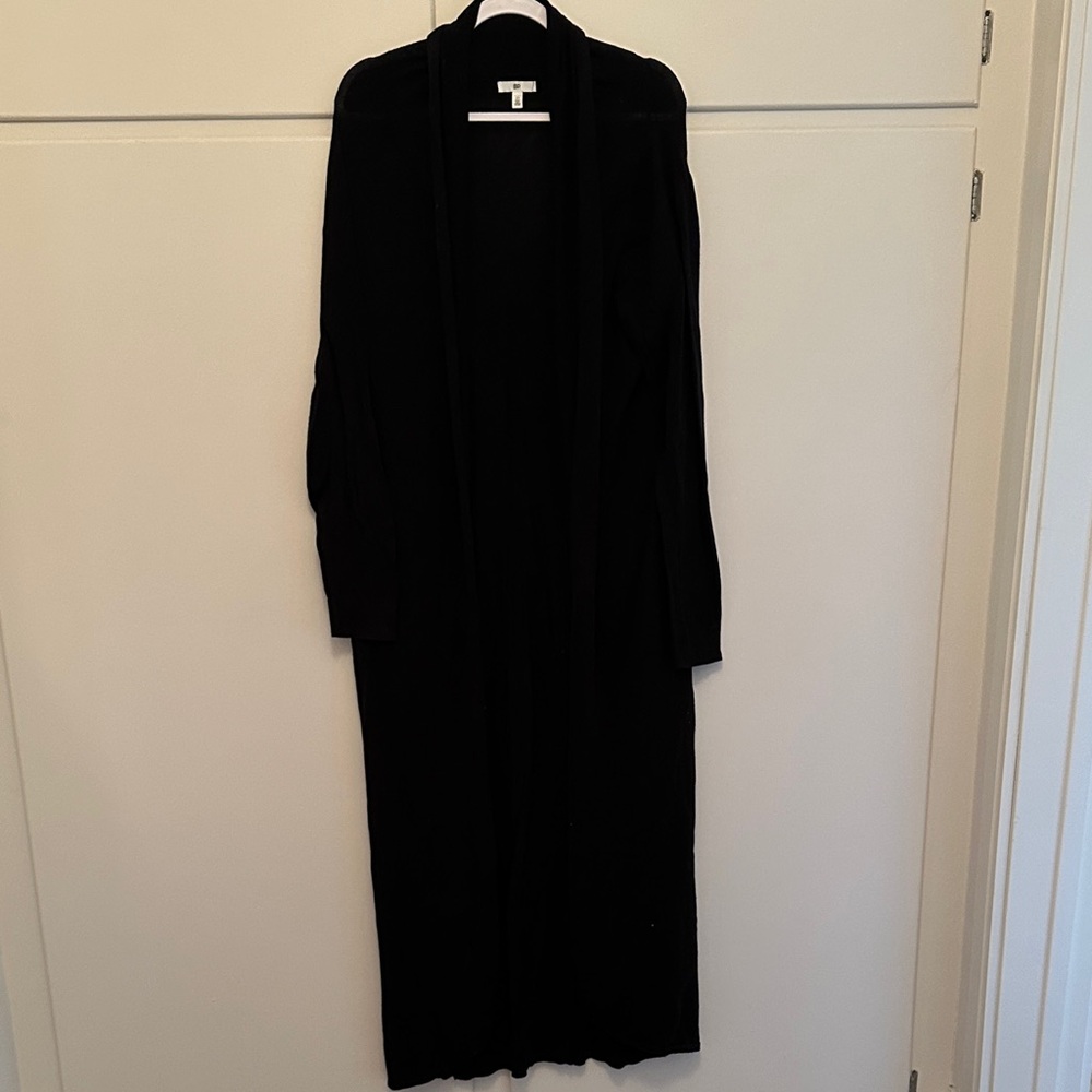 EUC 100% Cotton BP Black Long Cardigan Black Sweater